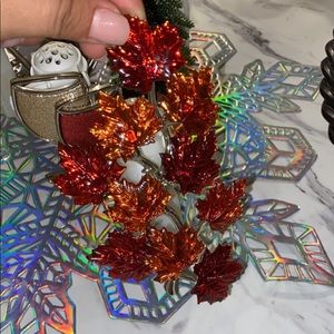 Fall Leaves on silver branch